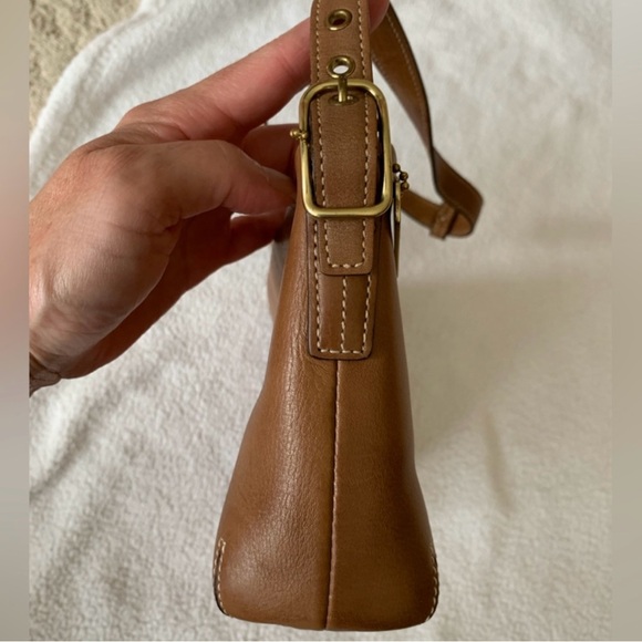 Coach Tan Mini Leather Shoulder Bag - Picture 10 of 13